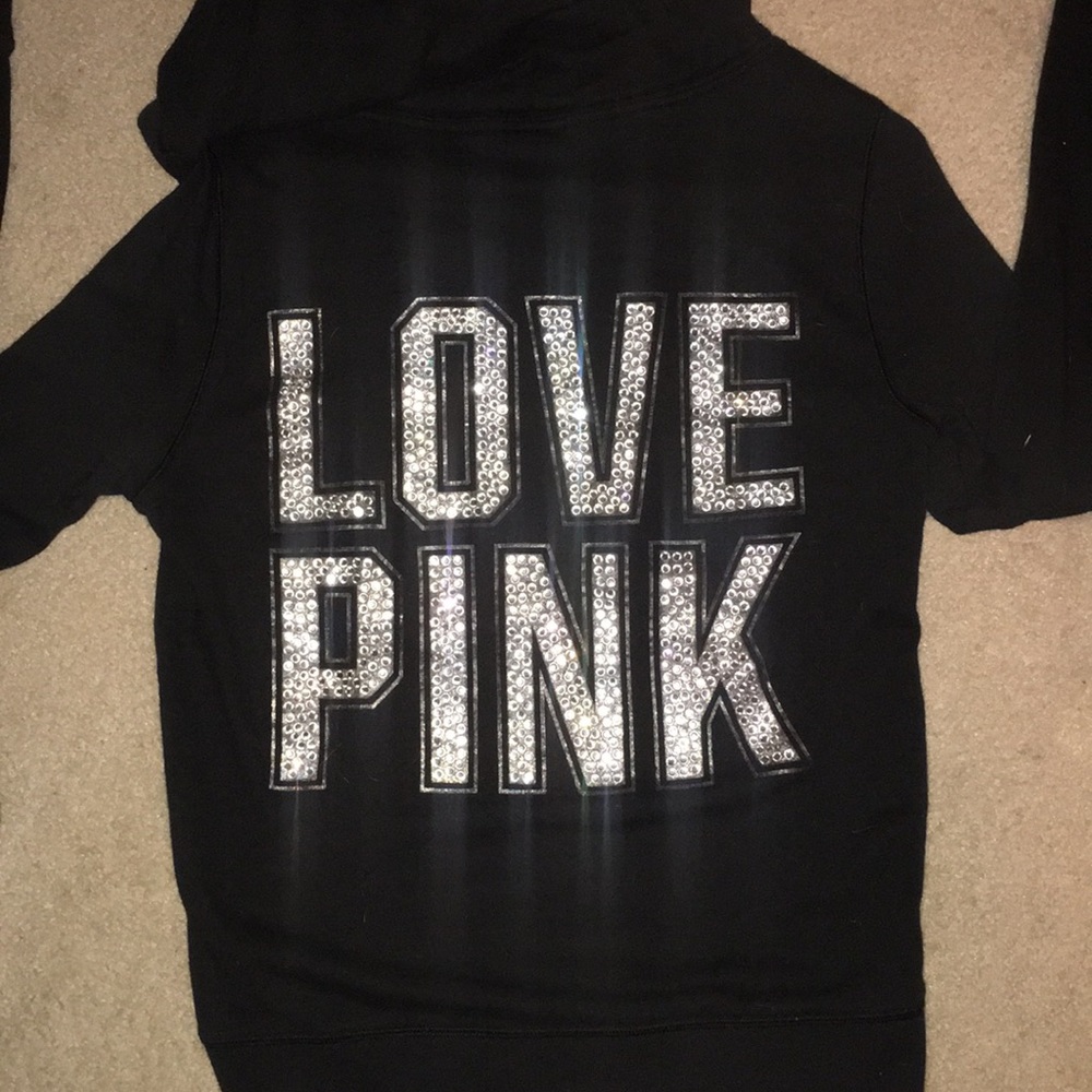Today only!!!! VS hoodie with tons of Rhinestones